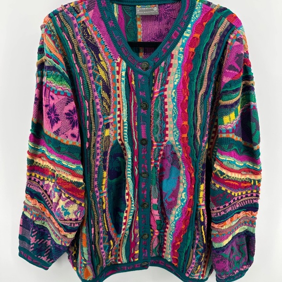 COOGI Sweaters - COOGI Vintage Multicolor Women's Cardigan Sweater